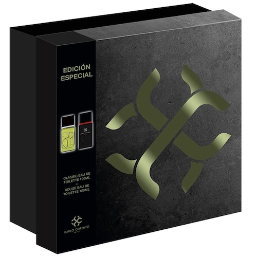 Set Fragancia para para Hombre  Carlo Corinto Classic Edt 100Ml + Rouge Edt 100Ml