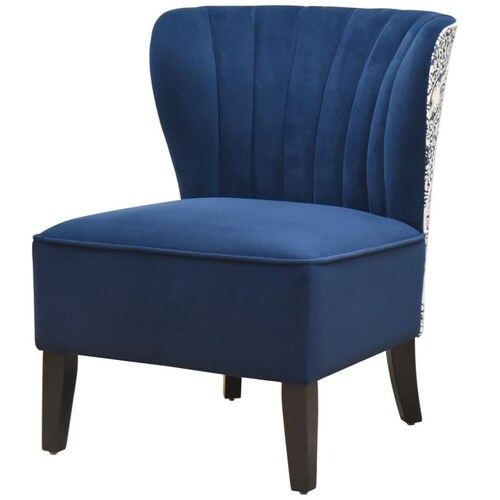 Sillón Emilio Velvet Navy Vintage Home