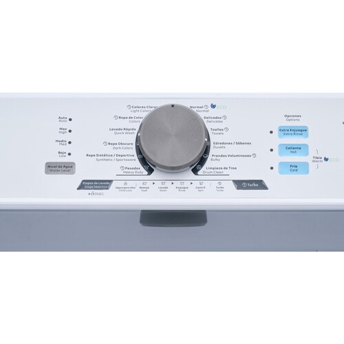 Lavadora Automática Midea 17 Kg Blanca con Silver