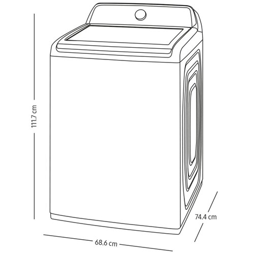 Lavadora Samsung Carga Superior 21Kg Wa21B3544Gv Negro