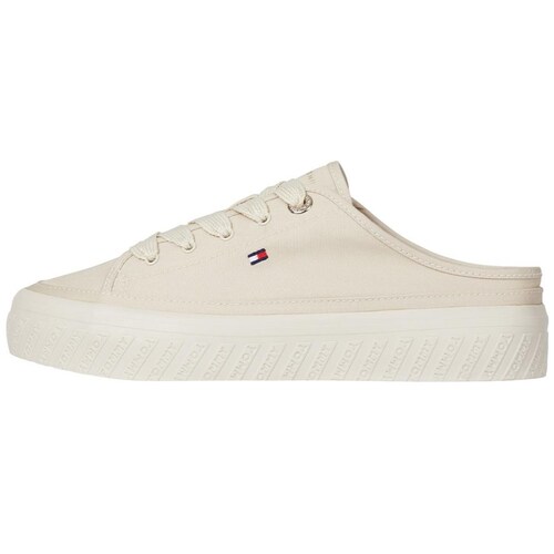 Tenis Destalonado Beige Tommy Hilfiger