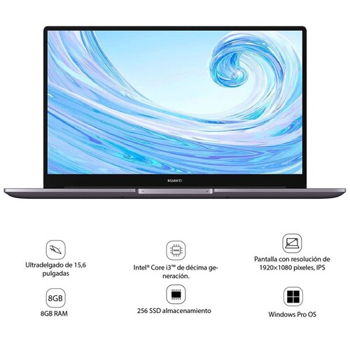 Laptop Huawei Matebook Ci3 10Th 8 256 W Pro