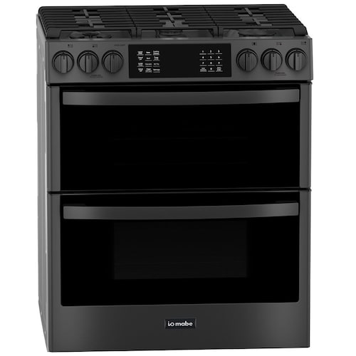 Estufa Io Mabe 30" Black Stainless  Doble Cavidad  Io950Ts0