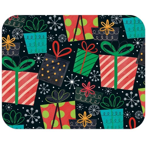 Papel Navidad Regalos Fondo Negro Padcolor
