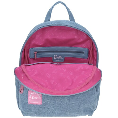 Mochila para Dama Barbie X Gorett Backpack Mediana en Color Azul Modelo Br22083-9