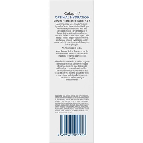 Cetaphil Optimal Hydration Serum Facial 30 Ml