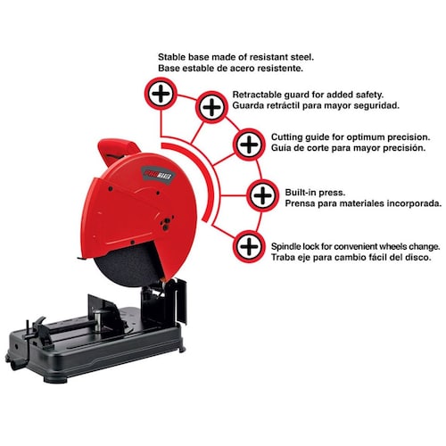 Tronzadora para Metal 14'' Promaker Uso Profesional/ Industrial 2400W