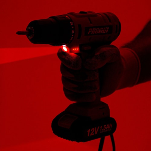 Taladro Inalámbrico 12V + 2 Baterías Velocidad Variable Promaker