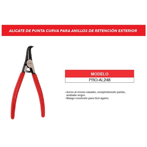 Pinza Saca Retenedores Exteriores Promaker Curva 7