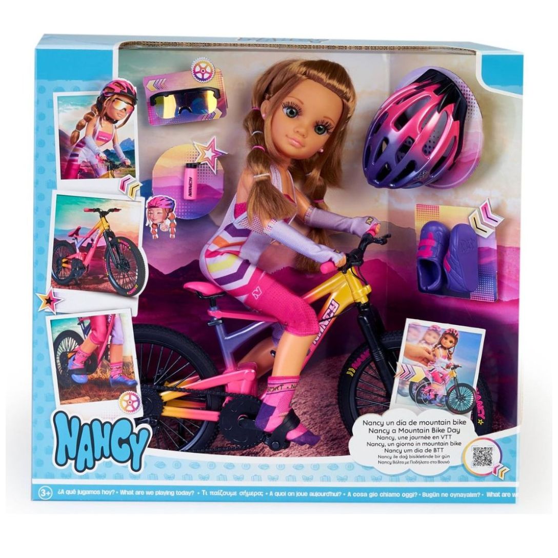 Muñeca con bicicleta online