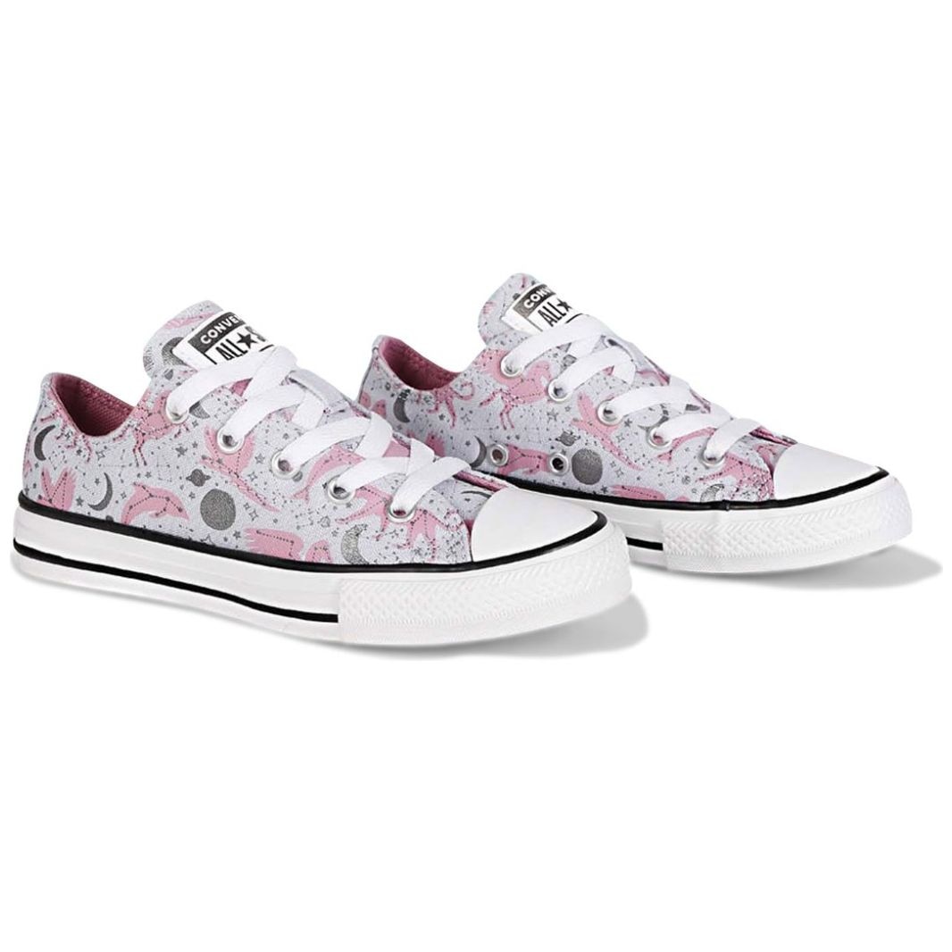 Converse 2024 plateadas rosadas