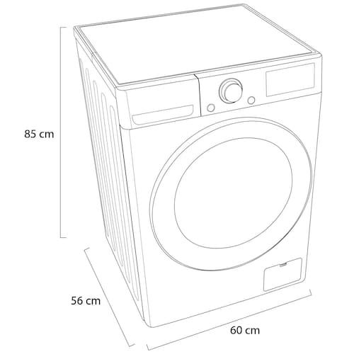 Lavadora LG Carga Frontal 12 Kg Wm12Wvc4S6 Ab Blanca