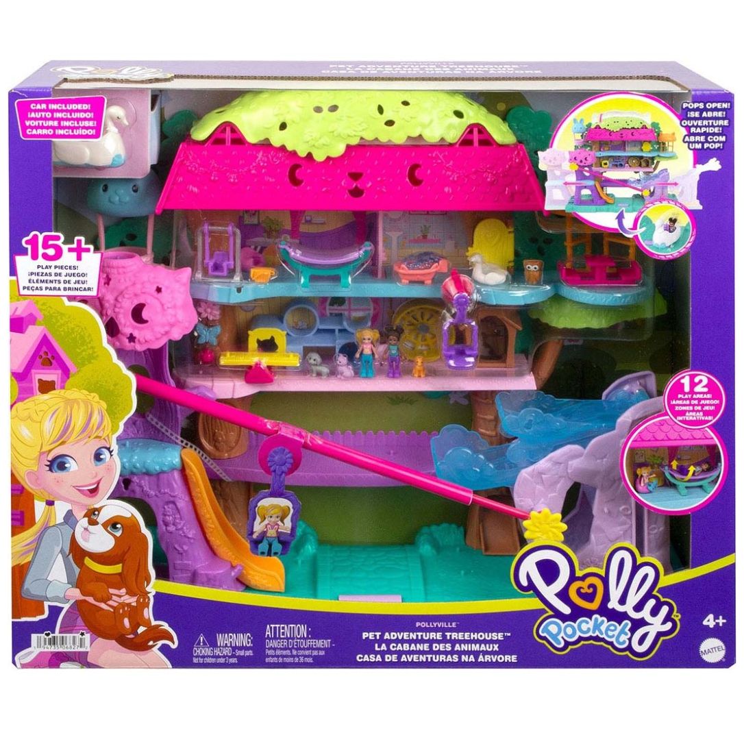 Barbie Parque Temático Polly Pocket Diversion Bajo La Lluvia Polly