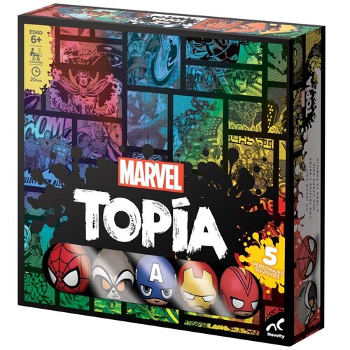 Juego de Mesa en Familia Marvel Topia