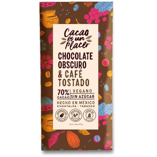  Chocolate Obscuro Y Café Tostado Cacao es un Placer