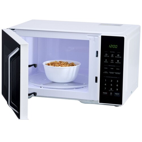 Horno Microondas Midea 1.1 Blanco con Frente Negro
