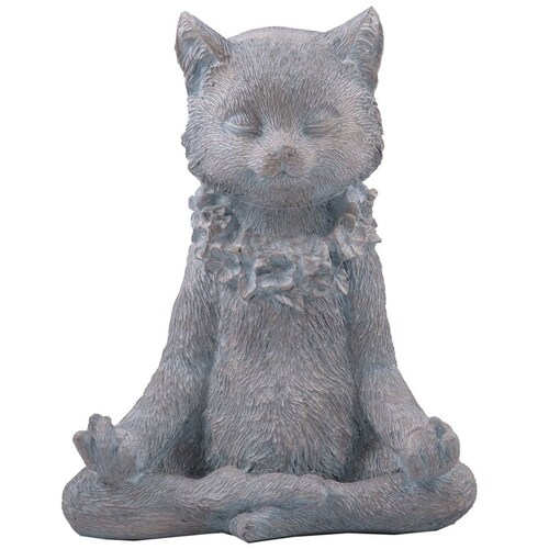 Home Nature Figura Decorativa Gato Manos en la Pierna 21*17*12 Cm
