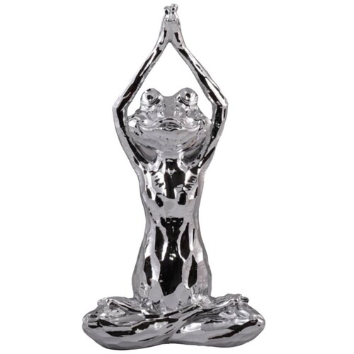 Home Nature Figura Decorativa Rana Estiramiento 29*15*9 Cm