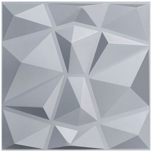 Panel Decorativo 3D Cuadros Silver para Muros 50 X 50 Cm Deco Pvc