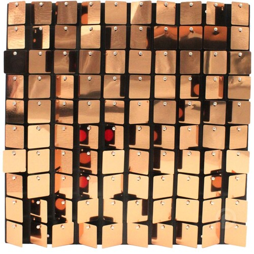 Panel 4D Champagne Lentejuelas 30 Piezas 30 X 30 Cm  Deco Pvc