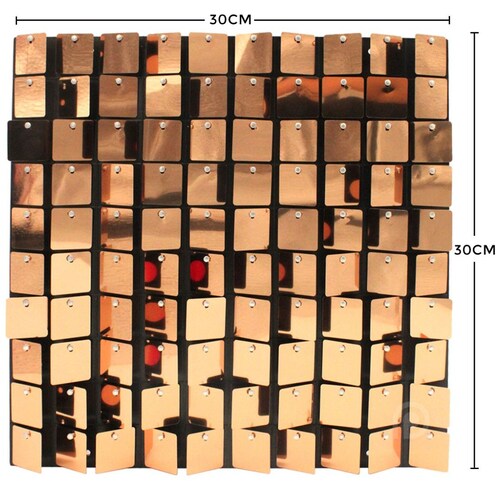 Panel 4D Champagne Lentejuelas 30 Piezas 30 X 30 Cm  Deco Pvc
