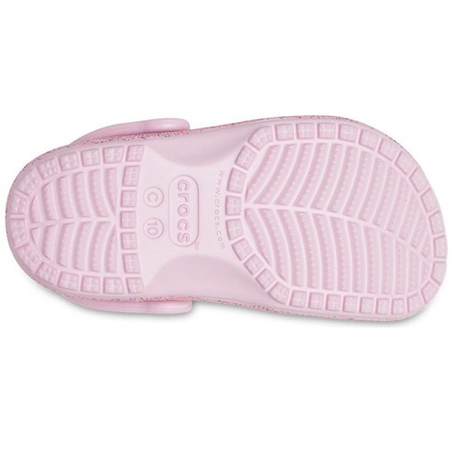 Sueco Classic Glitter 11-17 Rosa Crocs para Niña