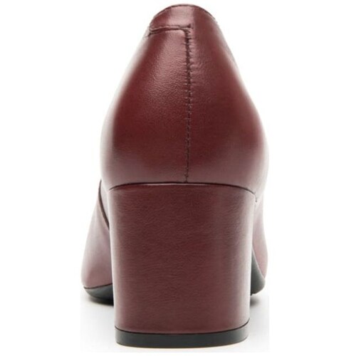 Zapatilla Lisa Punta Cuadrada Roja Flexi