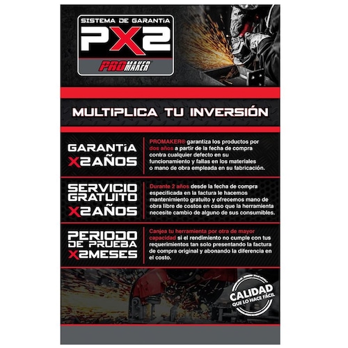 Taladro Percutor 1/2 550W Promaker con Juego de Herramientas Manuales