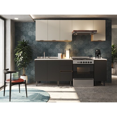 Cocina Madera Bertolini Frida 240 Cm