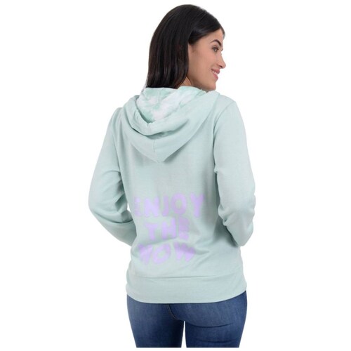 Sudadera con Cierre Y  Gorro para Mujer