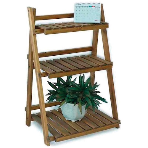 Home Nature Estante de Madera para Almacenamiento de 3 Niveles Hn-Bao544 Home Nature
