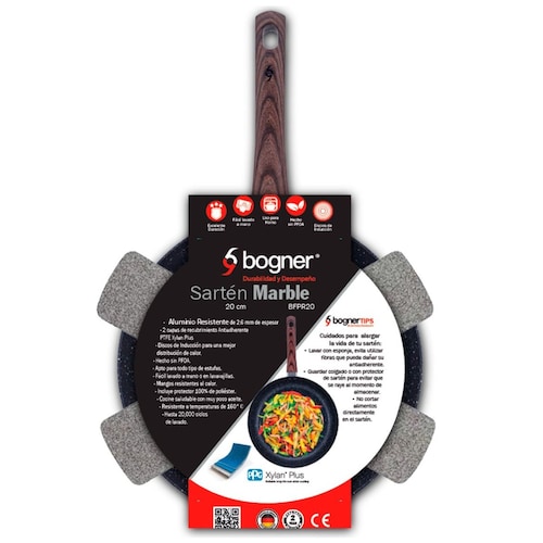 Sartén 28 Cm Negro Marble Bogner
