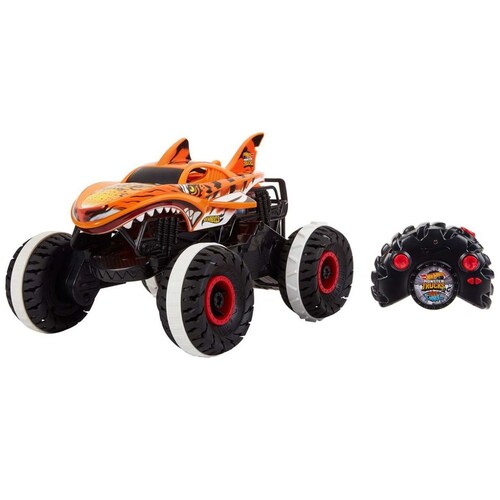 Vehículo Juguete Hot Wheels Monster Trucks Tiger Shark 1:15