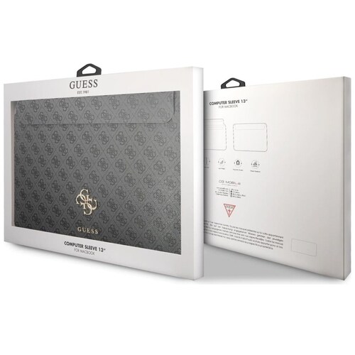 Funda Negra para Laptop Guess 13" 4G Logo Grande