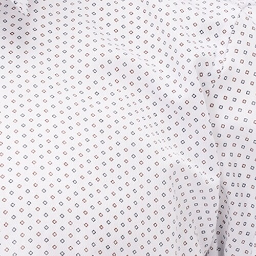 Camisa Manga Larga Blanca Estampado Bruno Magnani para Hombre