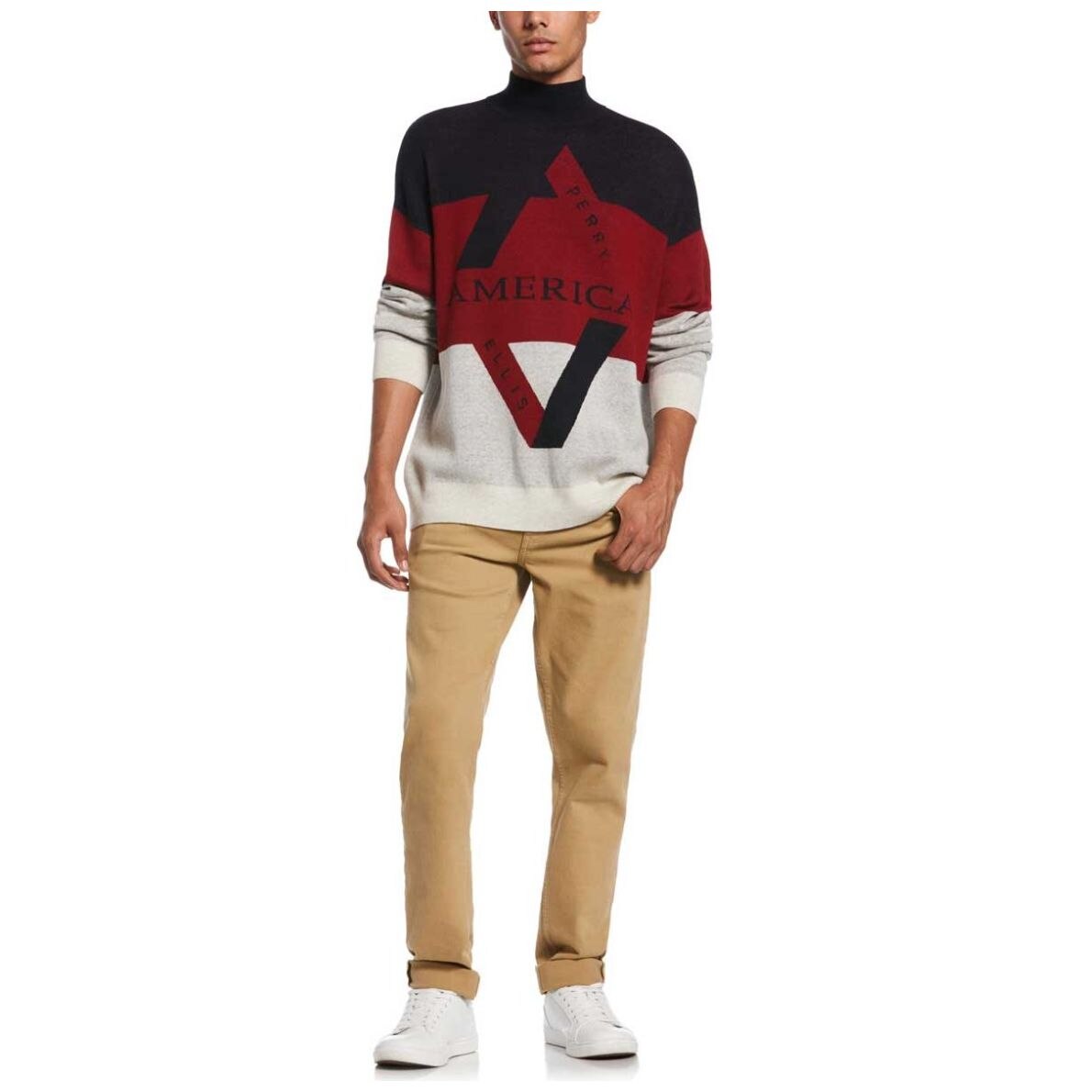 Pyjama Homme Grand Modèle Perry Ellis Neuf Avec étiquette - Taille 30, écossais Rouge