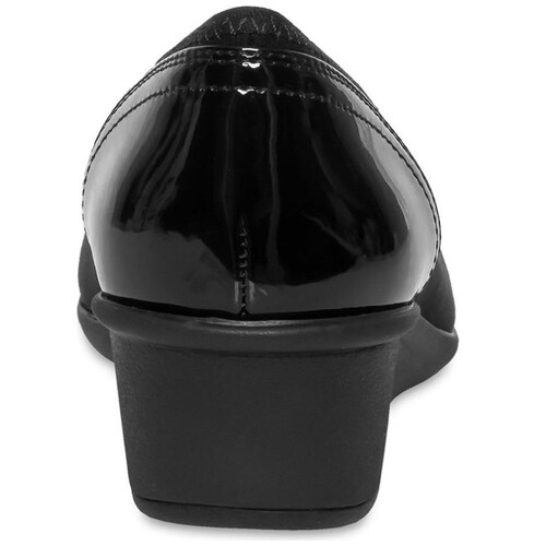 Zapato con Cuña Y Herraje Frontal Negro Anne Klein