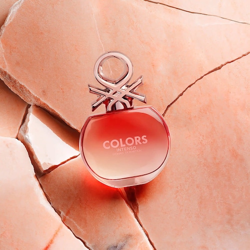 Benetton Colors Woman Rose Intenso Set para Mujer  Fragancia Edp 80Ml + Vial 10Ml