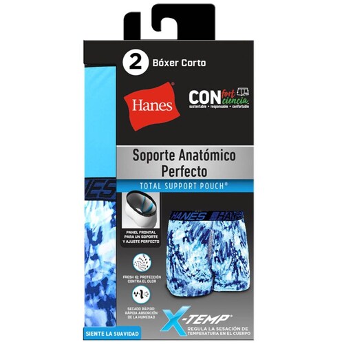 Bóxer X Temp 2 Pack Hanes para Hombre