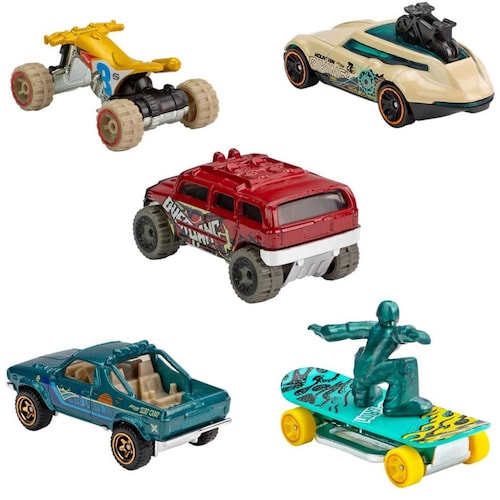 Hot Wheels Die Cast Basics 5 Pack Boundle
