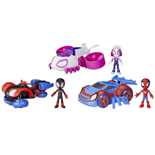 Paquete de Vihículos de Juguete Spidey Amazing Friends Web Quarters