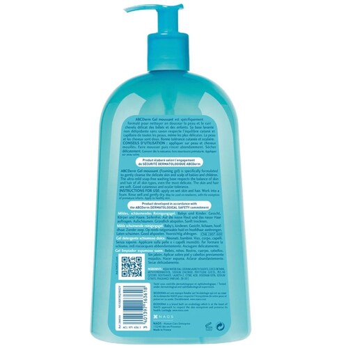 Bioderma Abcderm Gel Moussant 1 Lt