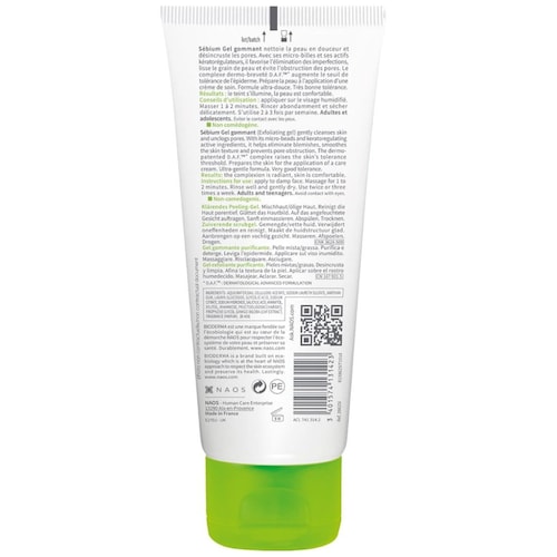 Bioderma Gel Exfoliante Purificante Piel Mixta/grasa 100Ml
