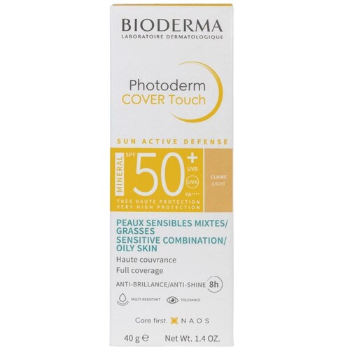 Bioderma Photoderm Cover Touch Mineral Spf 50+ Tono Claro 40Gr