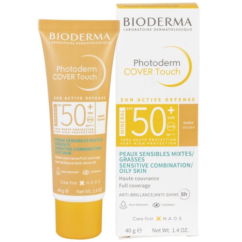 Bioderma Photoderm Cover Touch Mineral Spf 50+ Tono Dorado 40Gr