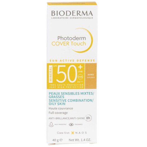 Bioderma Photoderm Cover Touch Mineral Spf 50+ Tono Dorado 40Gr