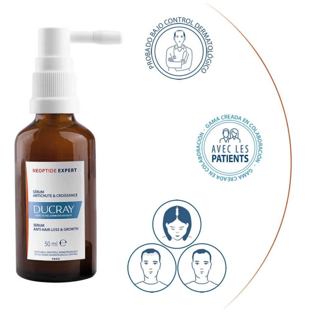 Ducray Neoptide Expert Sérum Anticaída y para el Crecimiento del Cabello 2 x 50 Ml image number 3
