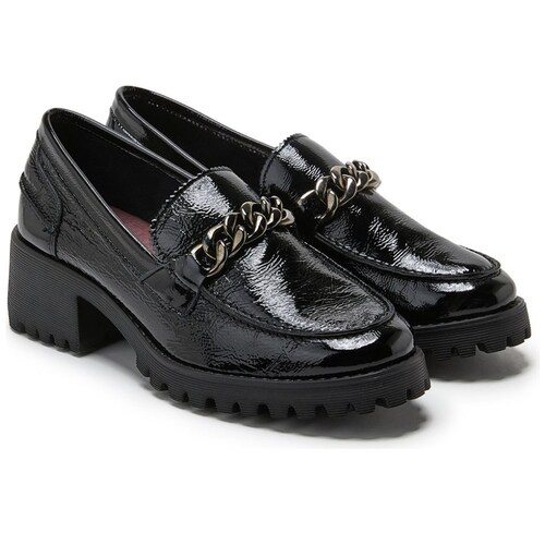 Menstyle Suela Dentada, con Diseño de Cadena, Color Negro, 24Hrs.