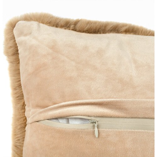 Cojín Polar Liso 50X50 Camel Abadi