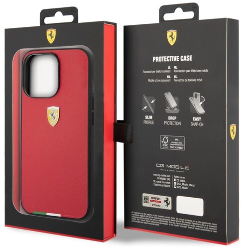 Funda Ferrari Italian Flag Roja para Iphone 14 Plus